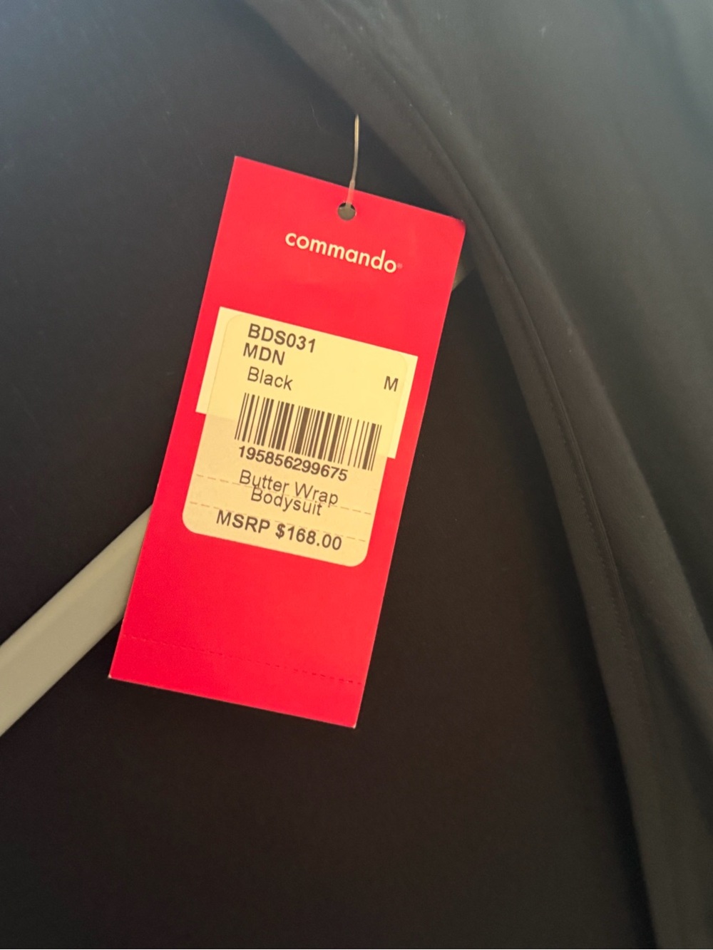 Commando Black Butter Wrap Bodysuit